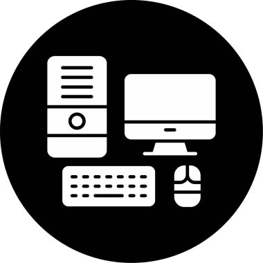 Web Kullanımı için Bilgisayar Simgesi, Vektör İllüstrasyonu