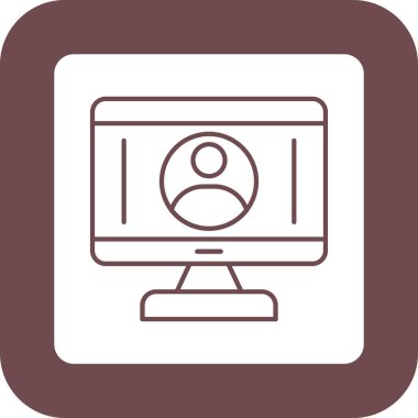 Web Kullanımı için Kullanıcı Simgesi, Vektör İllüstrasyonu