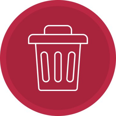 Bin Simge, Web Kullanımı için Vektör İllüstrasyonu