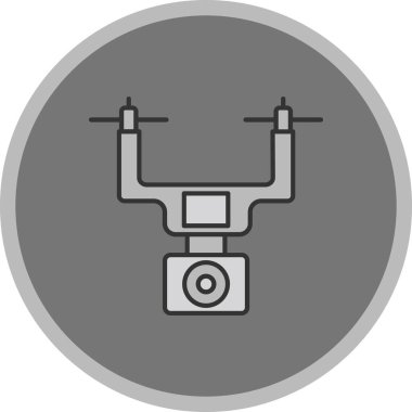 Web Kullanımı için Drone Simgesi, Vektör İllüstrasyonu