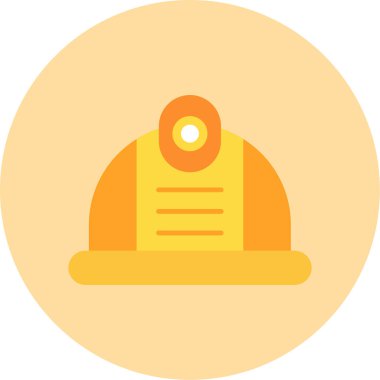 Web Kullanımı için Miğfer Simgesi, Vektör İllüstrasyonu