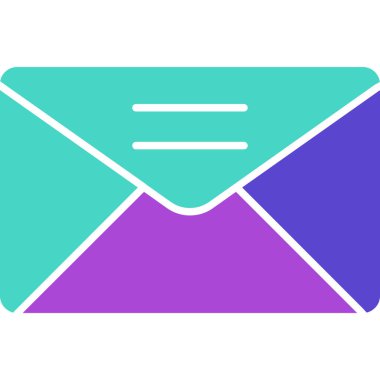 Web Kullanımı için E- posta Simgesi, Vektör İllüstrasyonu