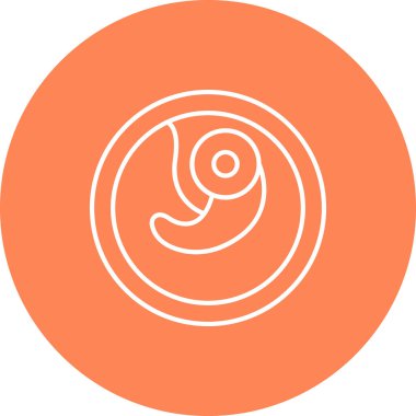 Web Kullanımı için Embriyo Simgesi, Vektör İllüstrasyonu