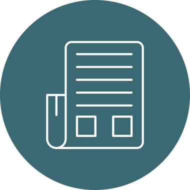 Web Kullanımı için Haber Simgesi, Vektör İllüstrasyonu