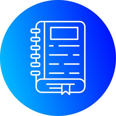 Web Kullanımı için Günlük Simgesi, Vektör İllüstrasyonu