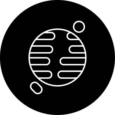 Web Kullanımı için Uranüs Simgesi, Vektör İllüstrasyonu