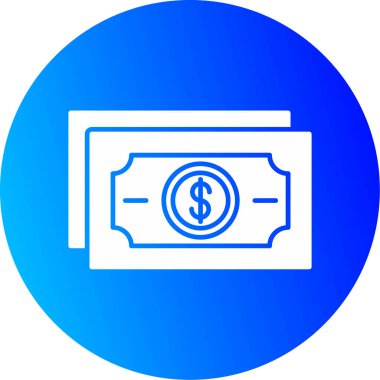 Web Kullanımı için Para Simgesi, Vektör İllüstrasyonu