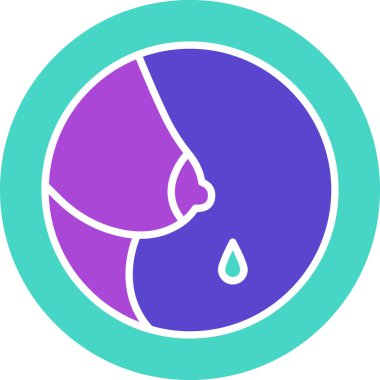 Web kullanımı için Emzirme Simgesi, Vektör İllüstrasyonu