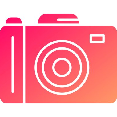 Web Kullanımı için Kamera Simgesi, Vektör İllüstrasyonu