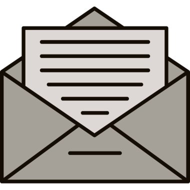 Web kullanımı için Zarf Simgesi, Vektör İllüstrasyonu