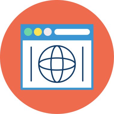 Web Kullanımı için Web Simgesi, Vektör İllüstrasyonu