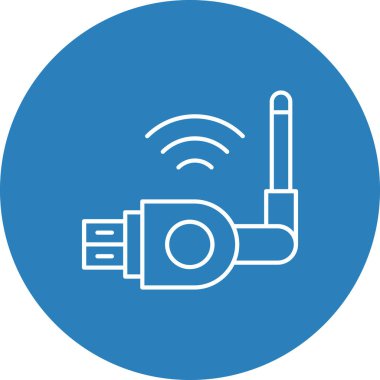 Web Kullanımı için Wifi Simgesi, Vektör İllüstrasyonu