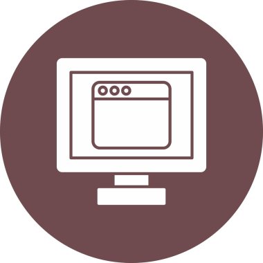 Web Kullanımı için Web Simgesi, Vektör İllüstrasyonu