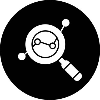 Web Kullanımı için Araştırma Simgesi, Vektör İllüstrasyonu