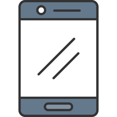 Web Kullanımı için Akıllı Telefon Simgesi, Vektör İllüstrasyonu