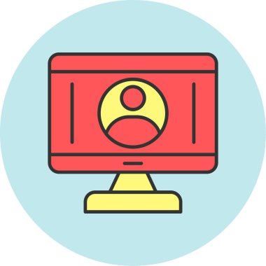 Web Kullanımı için Kullanıcı Simgesi, Vektör İllüstrasyonu