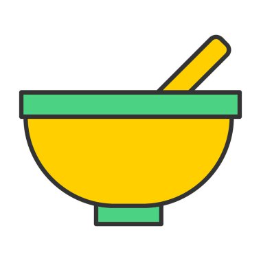 Web Kullanımı için Bowling Simgesi, Vektör İllüstrasyonu