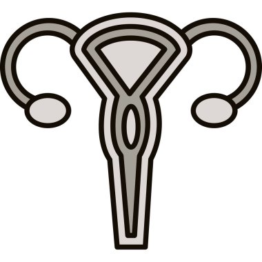 Web kullanımı için Rahim Simgesi, Vektör İllüstrasyonu