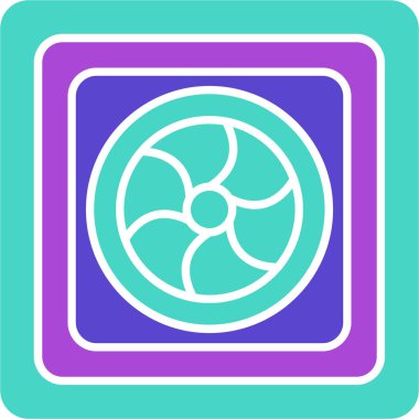 Web Kullanımı için Fan Simgesi, Vektör İllüstrasyonu