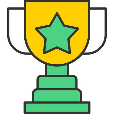 Web Kullanımı İçin Ödül Simgesi, Vektör İllüstrasyonu