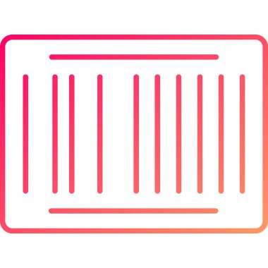 Web Kullanımı için Barkod Simgesi, Vektör İllüstrasyonu