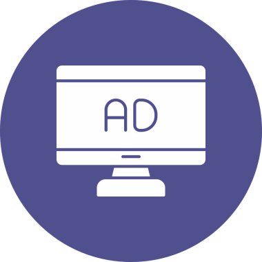 Web Kullanımı için Ad Simgesi, Vektör İllüstrasyonu