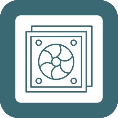 Web Kullanımı için Fan Simgesi, Vektör İllüstrasyonu