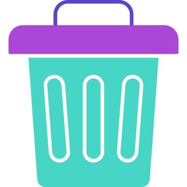 Bin Simge, Web Kullanımı için Vektör İllüstrasyonu