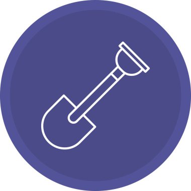 Kürek Simgesi, Web Kullanımı için Vektör İllüstrasyonu