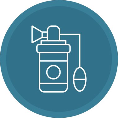 Web Kullanımı için Göğüs Pompası Simgesi, Vektör İllüstrasyonu