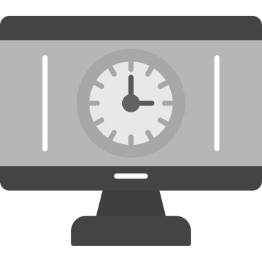 Web Kullanımı için zaman Simgesi, Vektör İllüstrasyonu