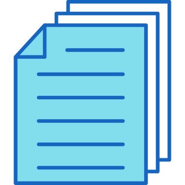 Web Kullanımı için Belge Simgesi, Vektör İllüstrasyonu