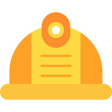 Web Kullanımı için Miğfer Simgesi, Vektör İllüstrasyonu