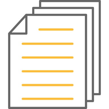 Web Kullanımı için Belge Simgesi, Vektör İllüstrasyonu