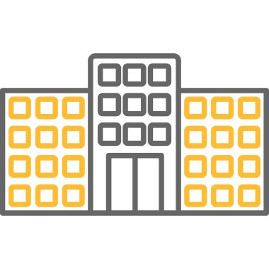 Web Kullanımı için Ofis Simgesi, Vektör İllüstrasyonu