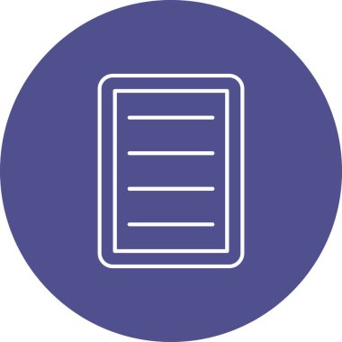 Web Kullanımı için Not Simgesi, Vektör İllüstrasyonu