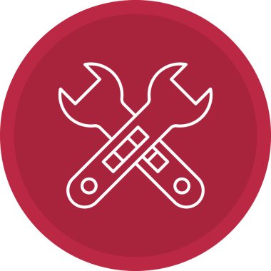 Web Kullanımı için Vektör İllüstrasyonu Çapraz Anahtarı Simgesi