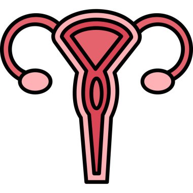 Web kullanımı için Rahim Simgesi, Vektör İllüstrasyonu