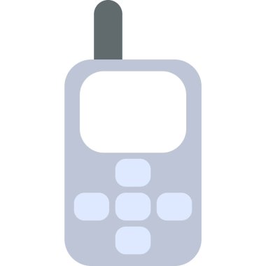 Web kullanımı için Cep Telefonu Simgesi, Vektör İllüstrasyonu