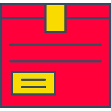 Web Kullanımı için Paket Simgesi, Vektör İllüstrasyonu