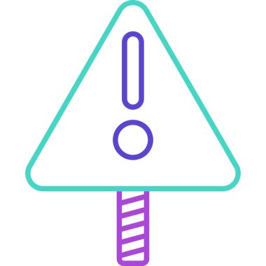 Web kullanımı için Uyarı İşareti Simgesi, Vektör İllüstrasyonu