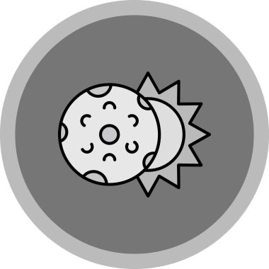 Web Kullanımı İçin Tutulma Simgesi, Vektör İllüstrasyonu