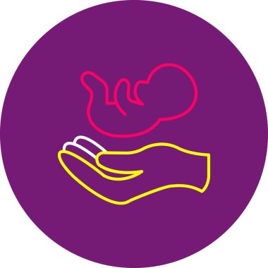 Web Kullanımı için Doğum Simgesi, Vektör İllüstrasyonu