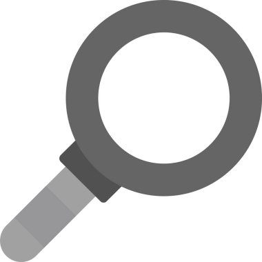 Web Kullanımı için Büyütme Cam Simgesi, Vektör İllüstrasyonu