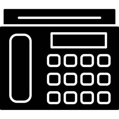 Web kullanımı için Aktarım Telefonu Simgesi, Vektör İllüstrasyonu