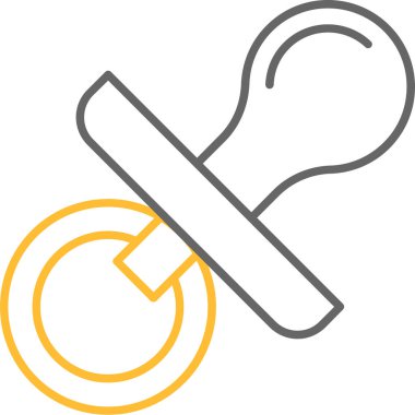 Web Kullanımı İçin Emzik Simgesi, Vektör İllüstrasyonu