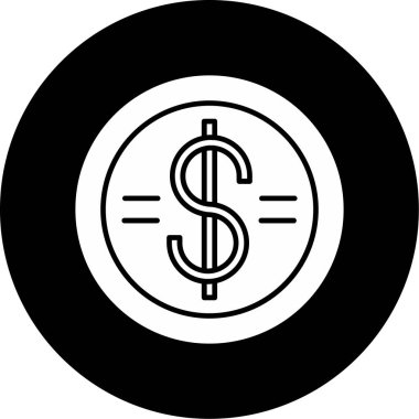 Web kullanımı için Para Birimi Simgesi, Vektör İllüstrasyonu