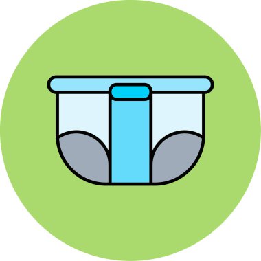 Web Kullanımı için Bez Simgesi, Vektör İllüstrasyonu