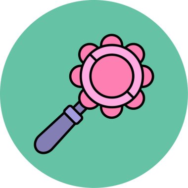 Web Kullanımı için Çıngırak Simgesi, Vektör İllüstrasyonu