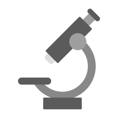 Web Kullanımı için Mikroskop Simgesi, Vektör İllüstrasyonu